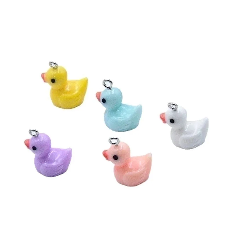 1 Piece 19 * 12mm Resin Duck Pendant
