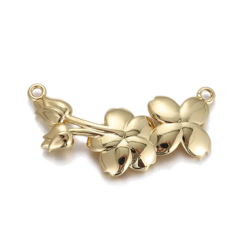 1 Piece 20*18mm 23*16mm 46 4cm Copper Gold Plated Devil's Eye Heart Shape Wings Pendant Chain