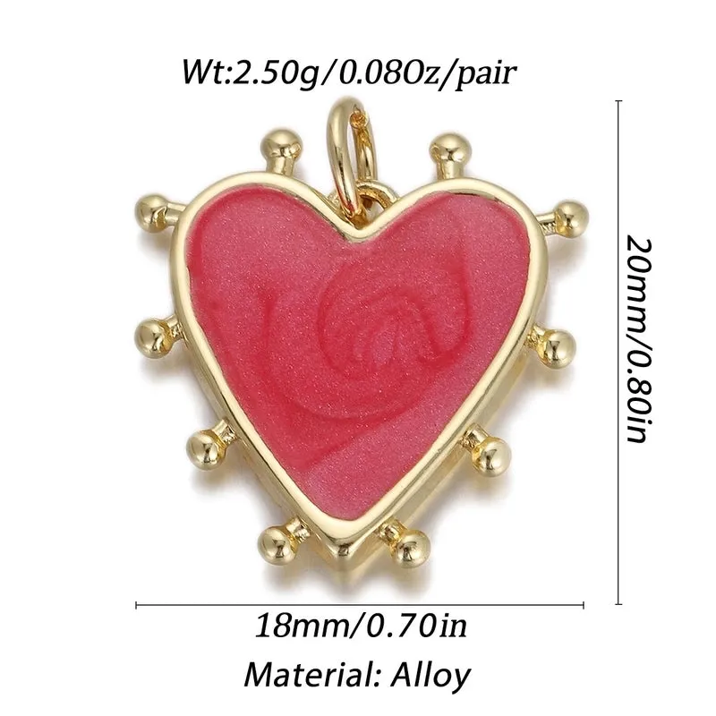 1 Piece 20*18mm 23*16mm 46 4cm Copper Gold Plated Devil's Eye Heart Shape Wings Pendant Chain