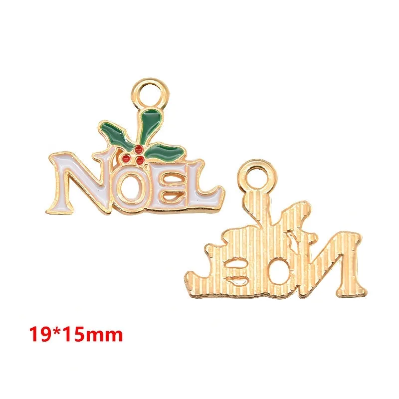 1 Piece Alloy Christmas Tree Santa Claus Christmas Socks Pendant
