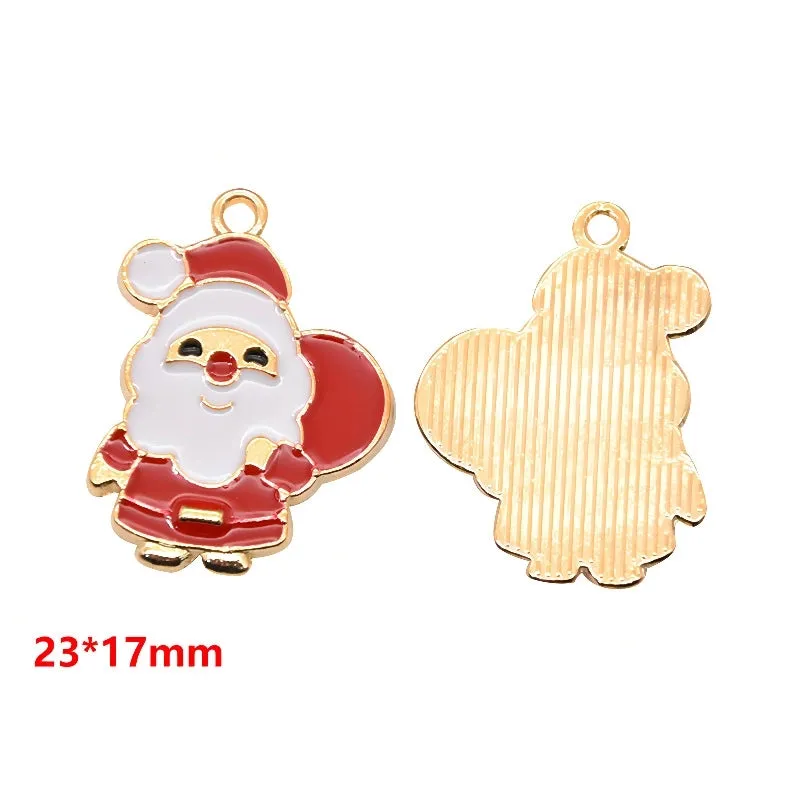 1 Piece Alloy Christmas Tree Santa Claus Christmas Socks Pendant
