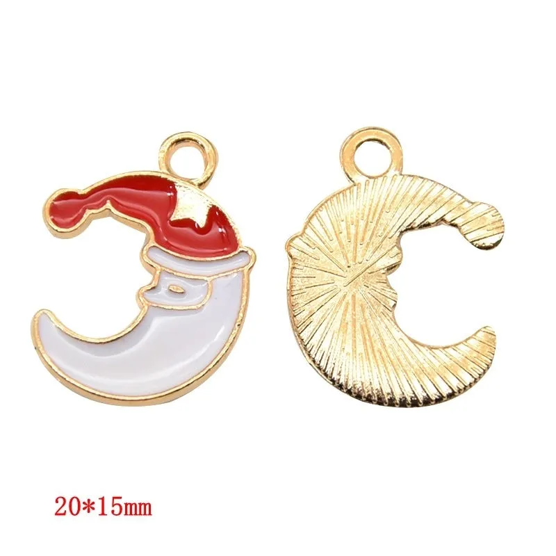 1 Piece Alloy Christmas Tree Santa Claus Christmas Socks Pendant