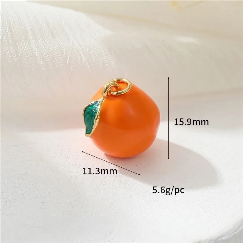 1 Piece Cute Fruit Copper Plating Jewelry Accessories