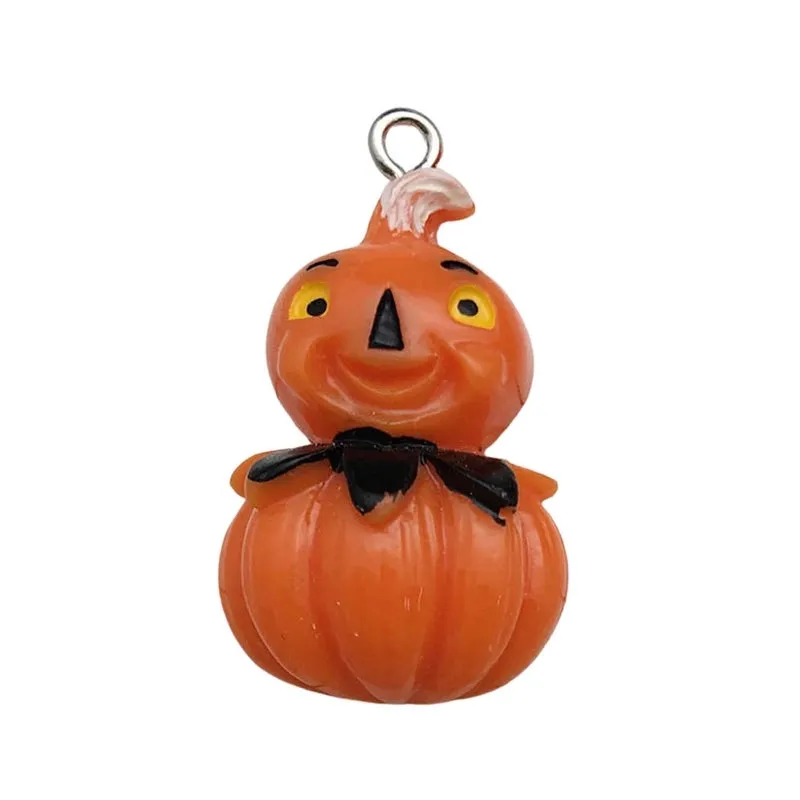 1 Piece Resin Pumpkin Hand Bat Pendant