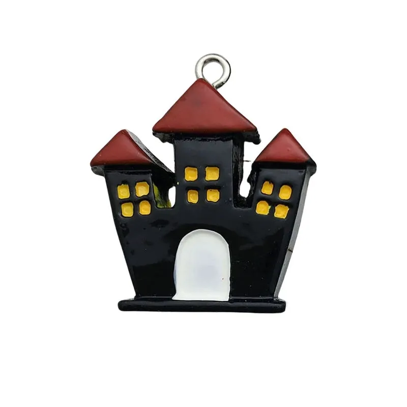 1 Piece Resin Pumpkin Hand Bat Pendant