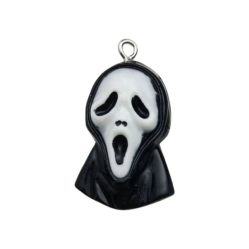 1 Piece Resin Pumpkin Hand Bat Pendant
