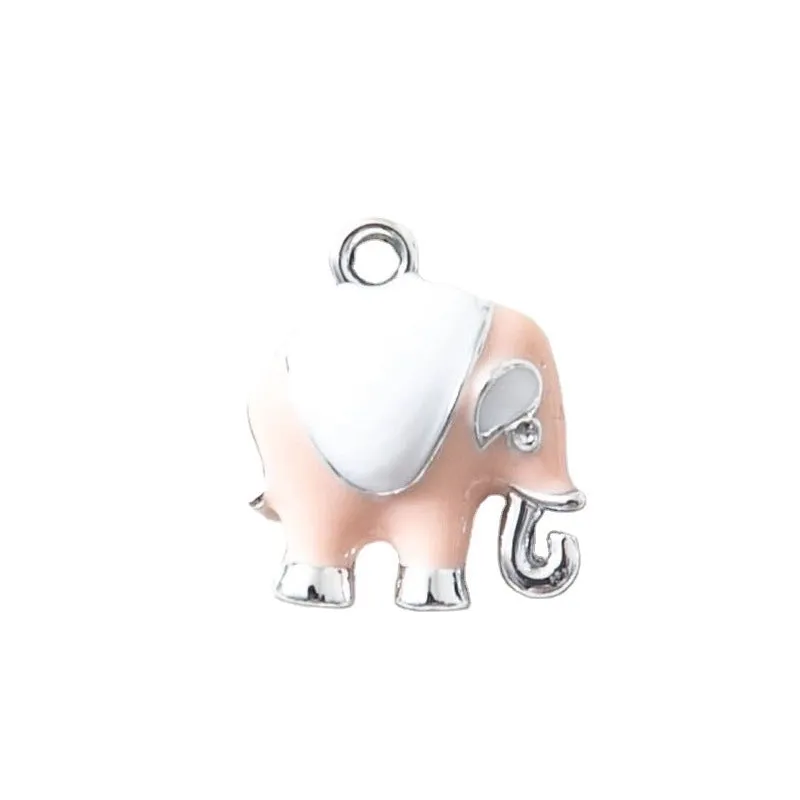 10 PCS/Package Alloy Elephant Pendant