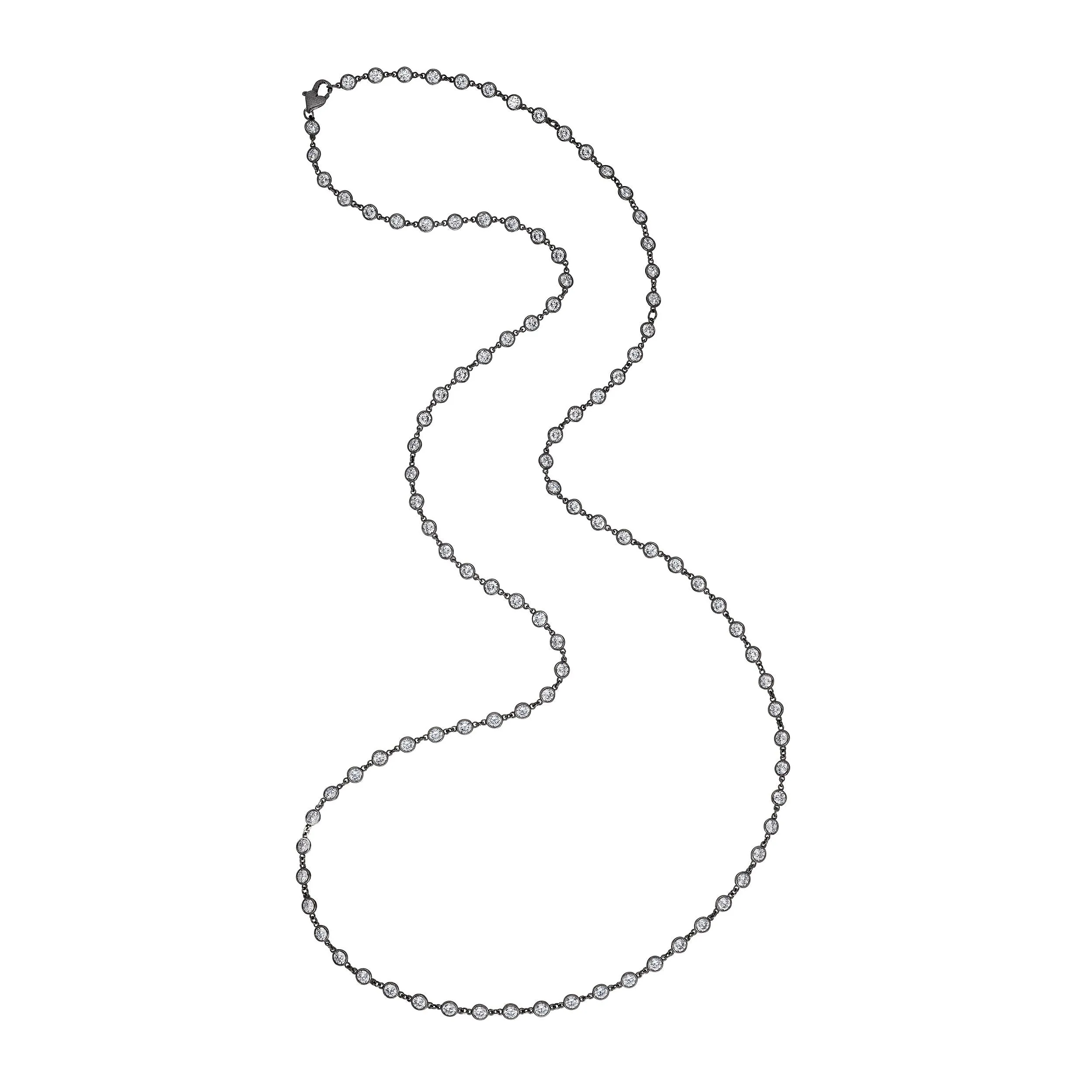 '101' Diamond by the Yard Necklace, 25 CT