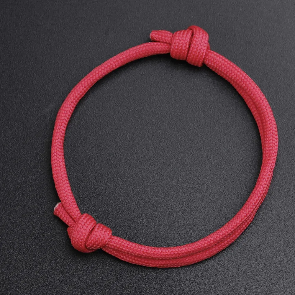 12 colors Minimalist Rope Bracelets Men Women Handmade Adjustable black Bracelet Couple Braclet Best Friend Gift