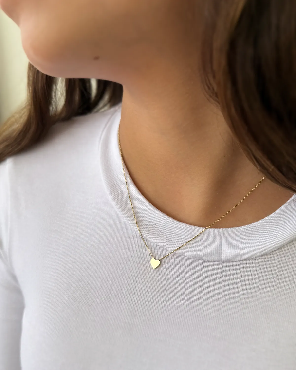 14K Gold Heart Necklaces - Mommy   Me