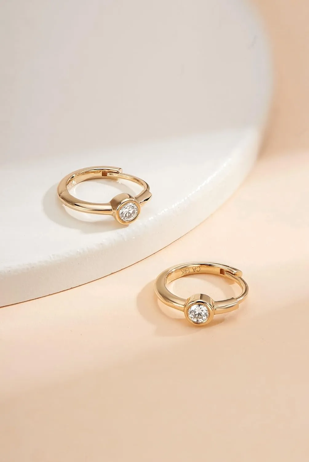 14k Solid Gold Diamond Earrings Series,DEF VS~VVS, No fading, No allergies, Non gold-plating,Lab grown Diamond