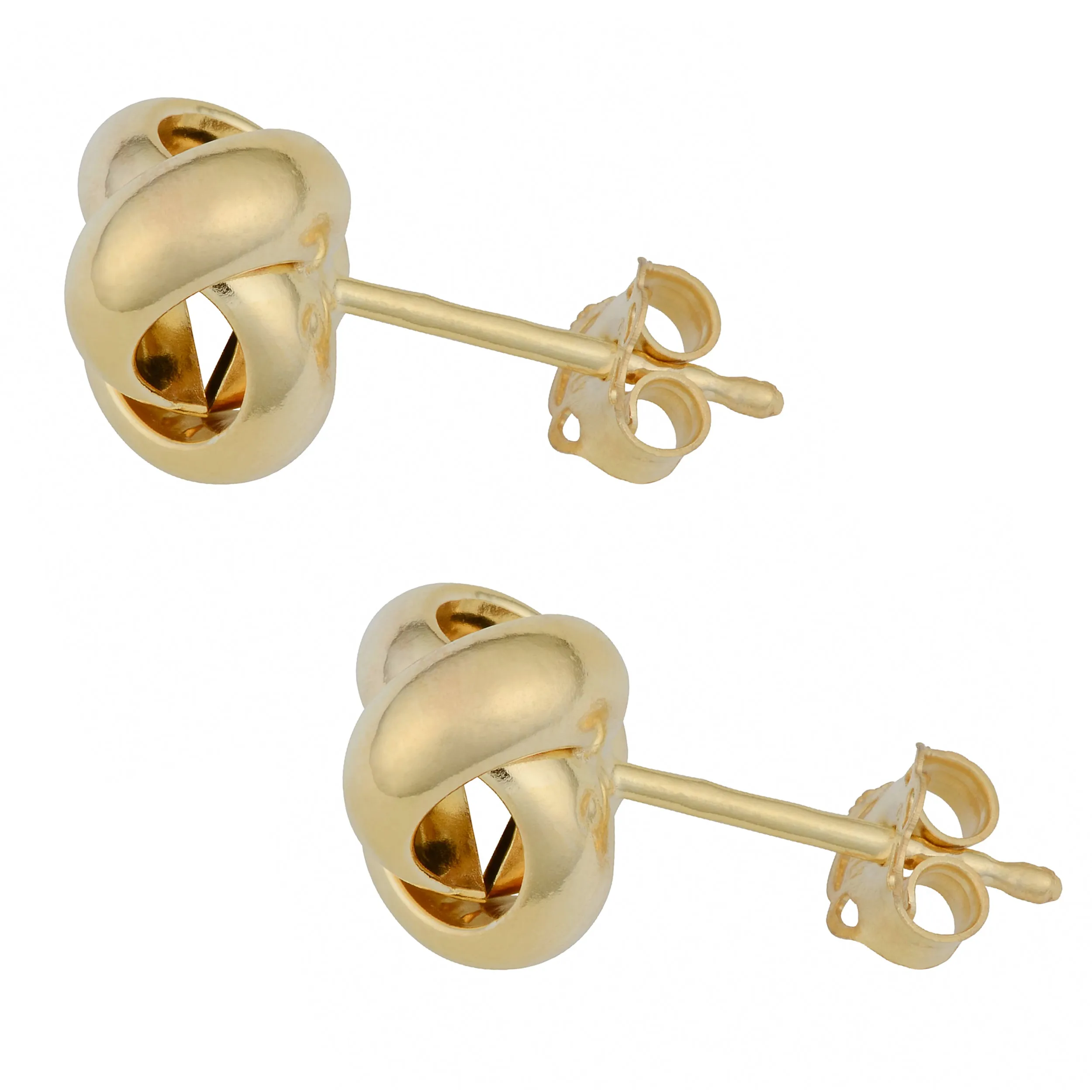 14k Yellow Gold Polished Love Knot Earrings