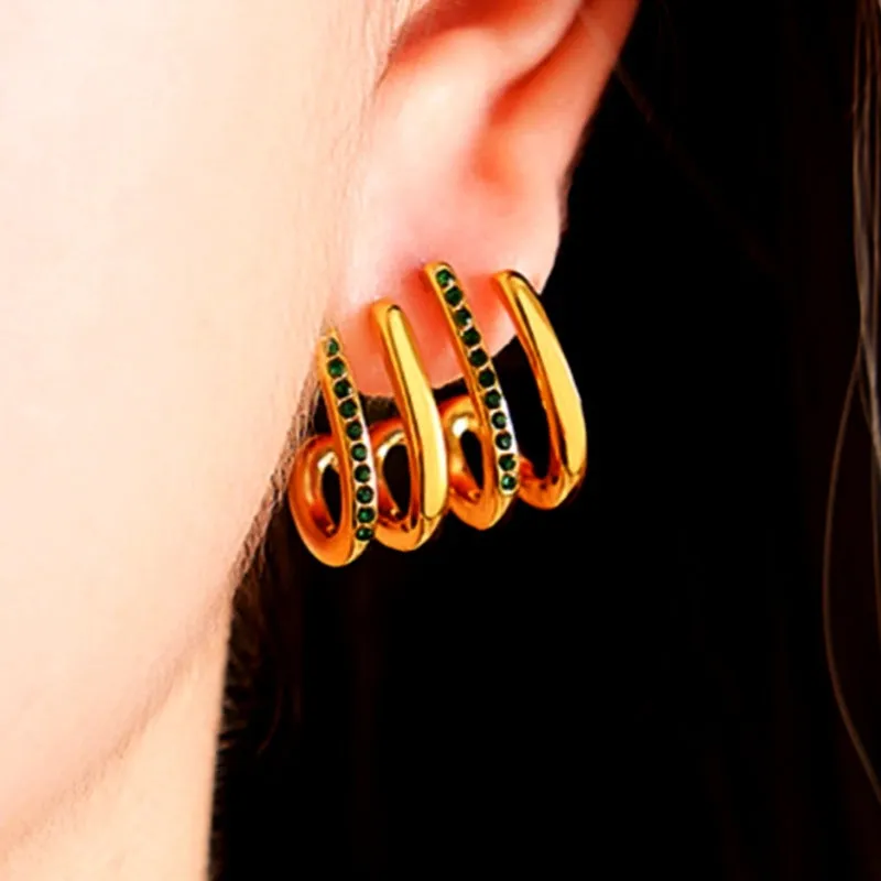 18K Gold-plated Elegant Studs
