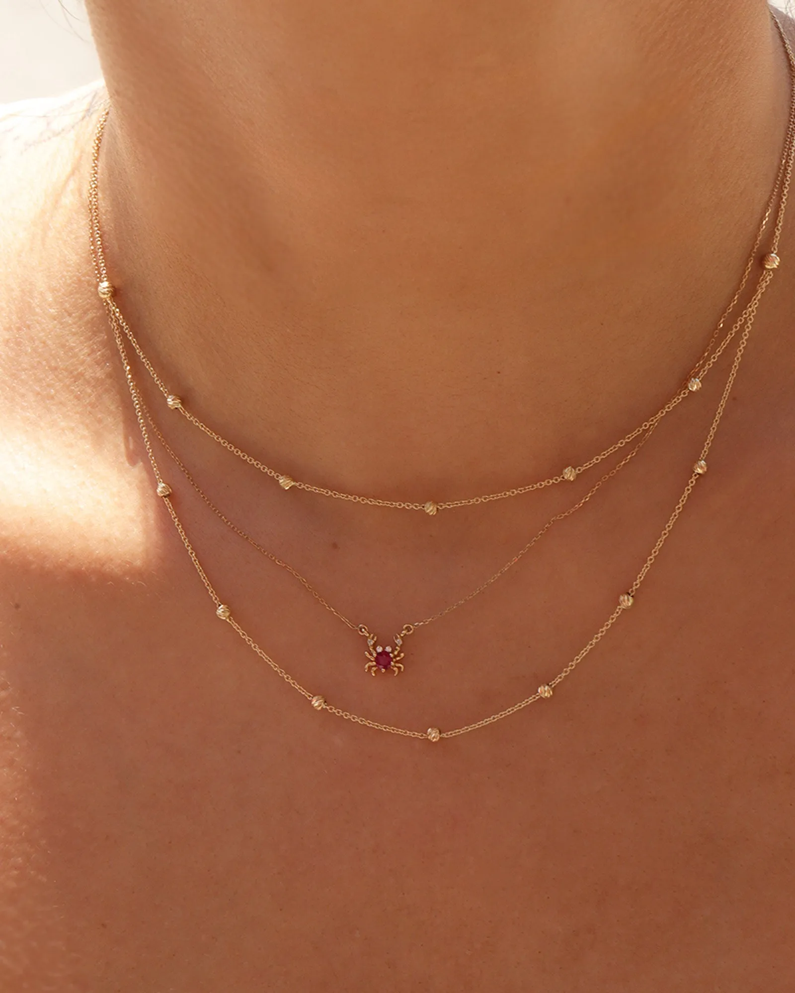 2 Row Satellite Necklace