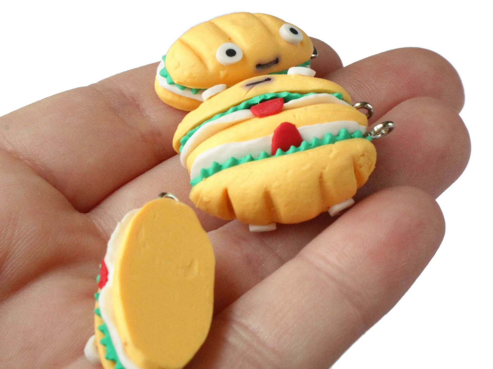 30mm Tasty Sandwich Polymer Clay Charms