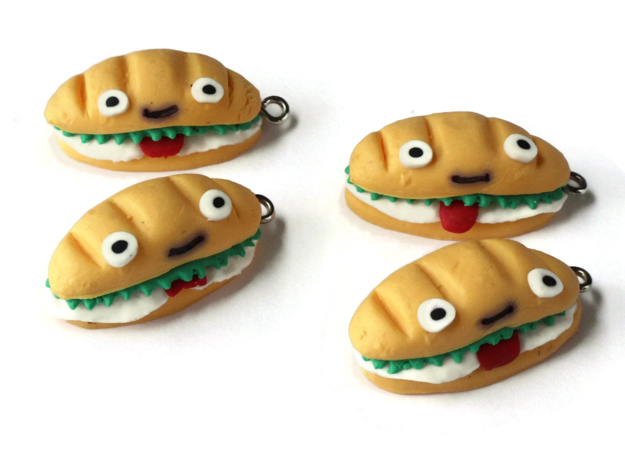 30mm Tasty Sandwich Polymer Clay Charms