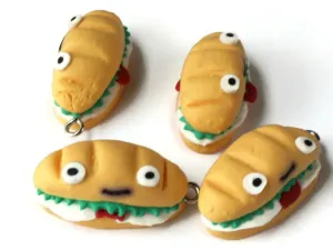 30mm Tasty Sandwich Polymer Clay Charms