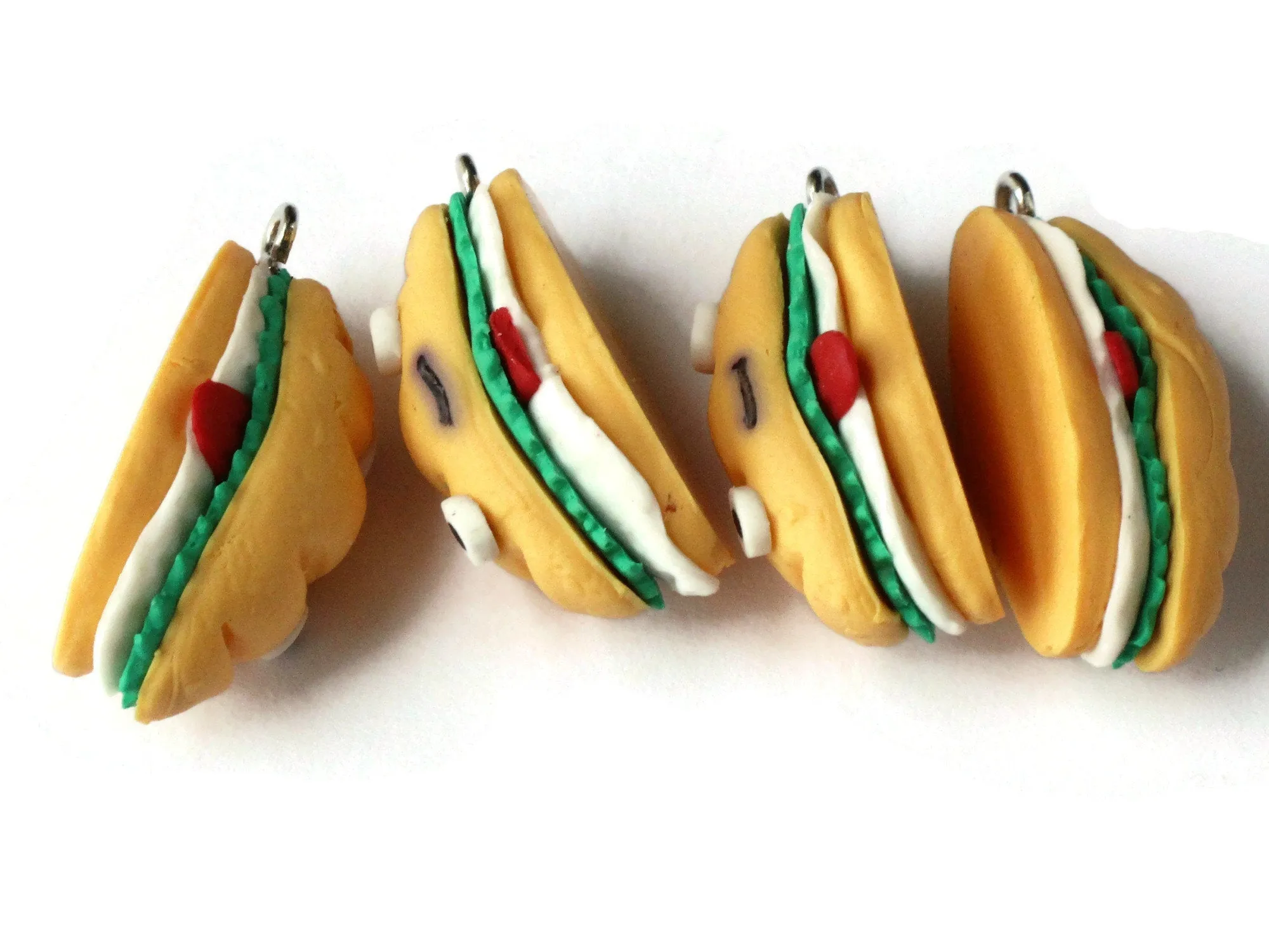 30mm Tasty Sandwich Polymer Clay Charms