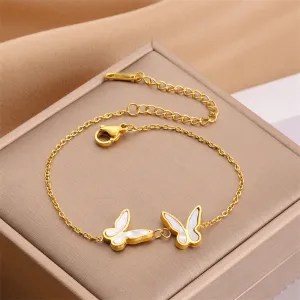 316L Stainless Steel Butterfly Bracelet For Women