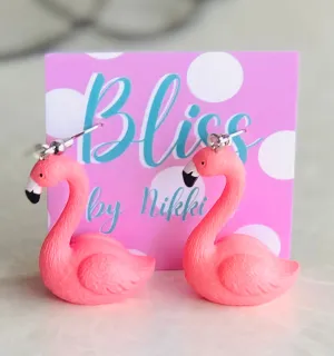 3D Flamingo Earring