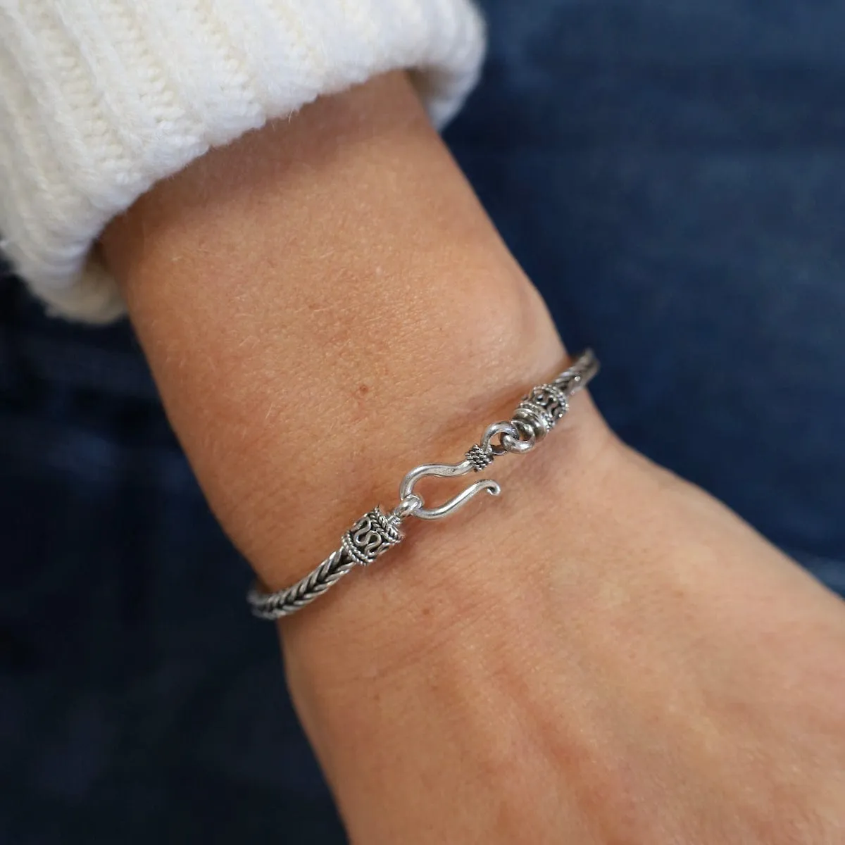3mm Square Snake Link Bracelet