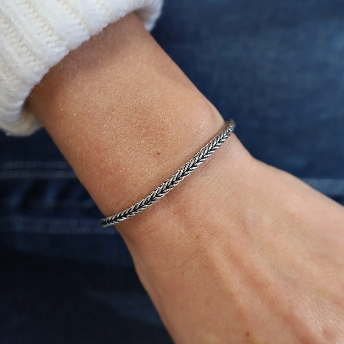 3mm Square Snake Link Bracelet