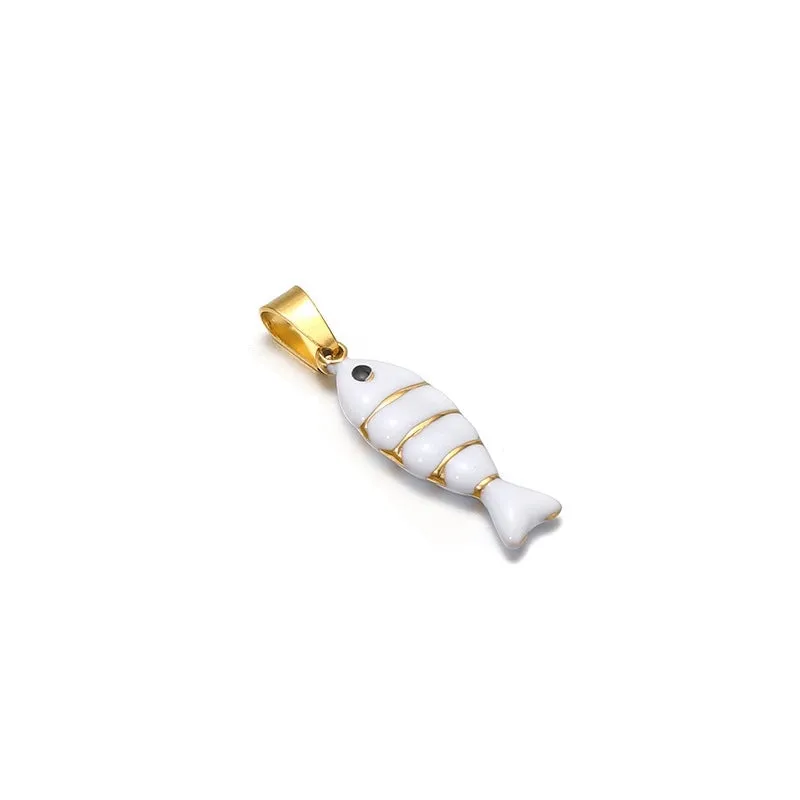 5 PCS/Package Resin Fish Pendant