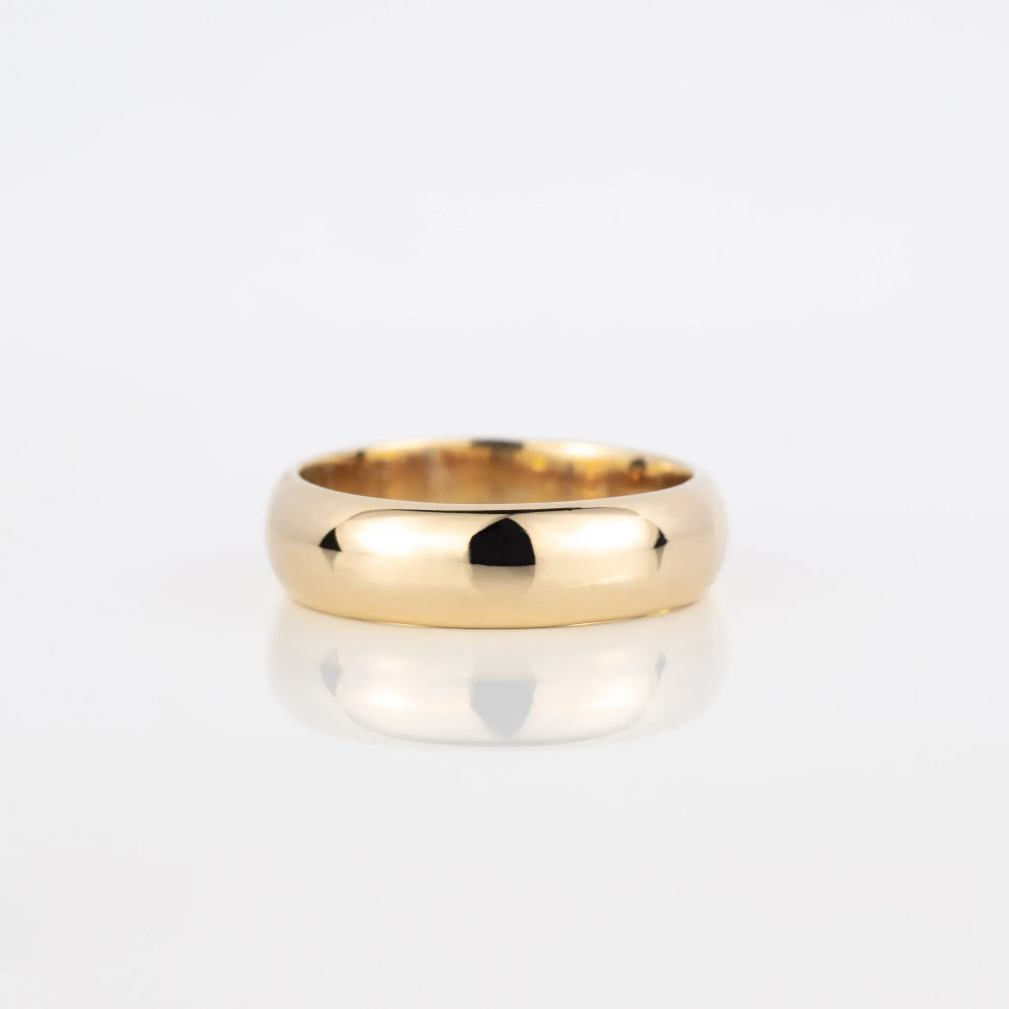 6mm Heavy Solid Gold Wedding Ring