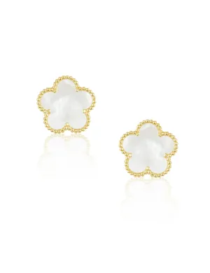 Adeline Clover Earring, Mother of Pearl