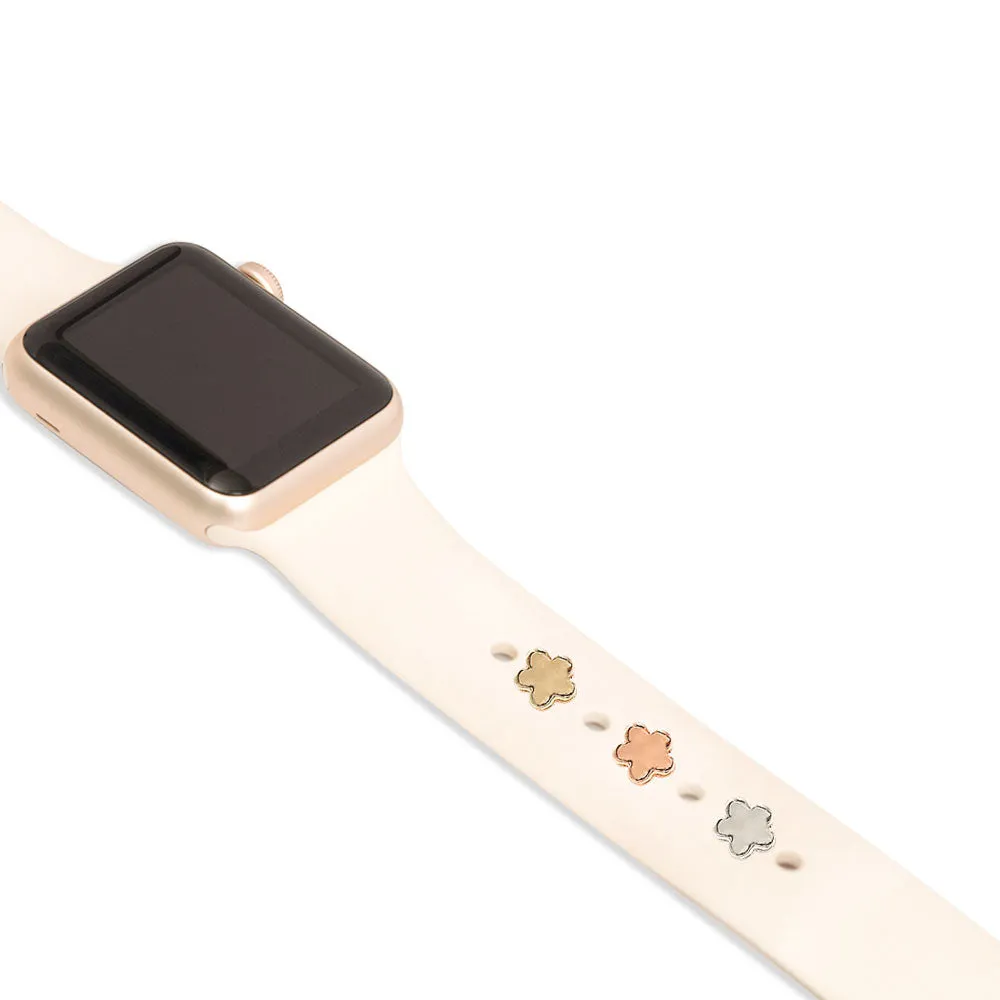 Apple Watch Band Decorative Charms Metal Flower Decorative Rings Loops