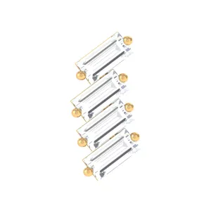 Baguette Moissanite Cartilage Crawler Earring