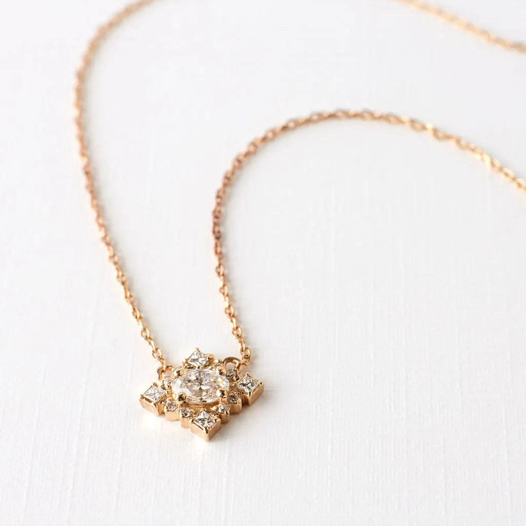 Belle Necklace - Oval Lab-Grown Diamonds