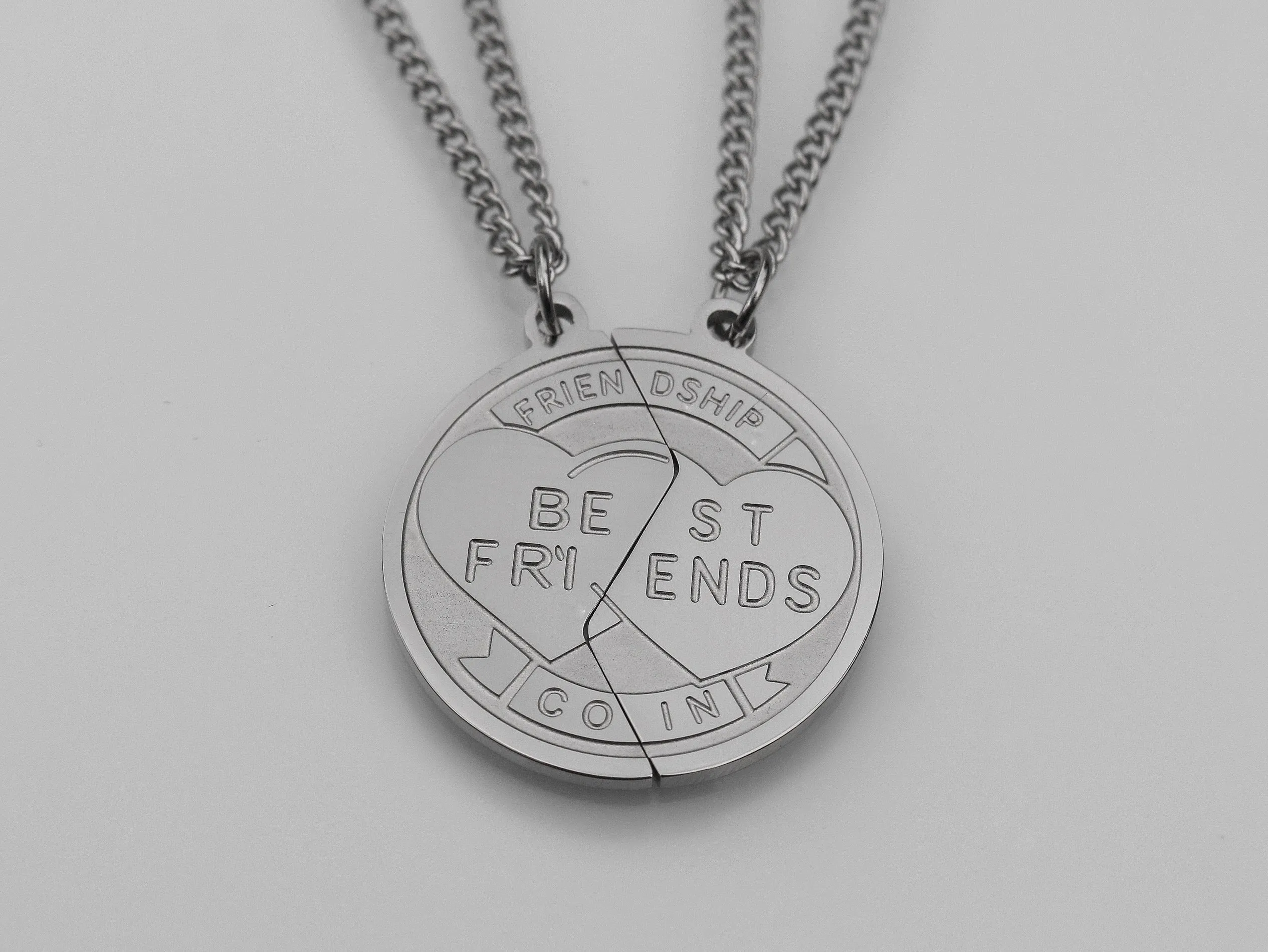 Best Friends Coin Necklace Set