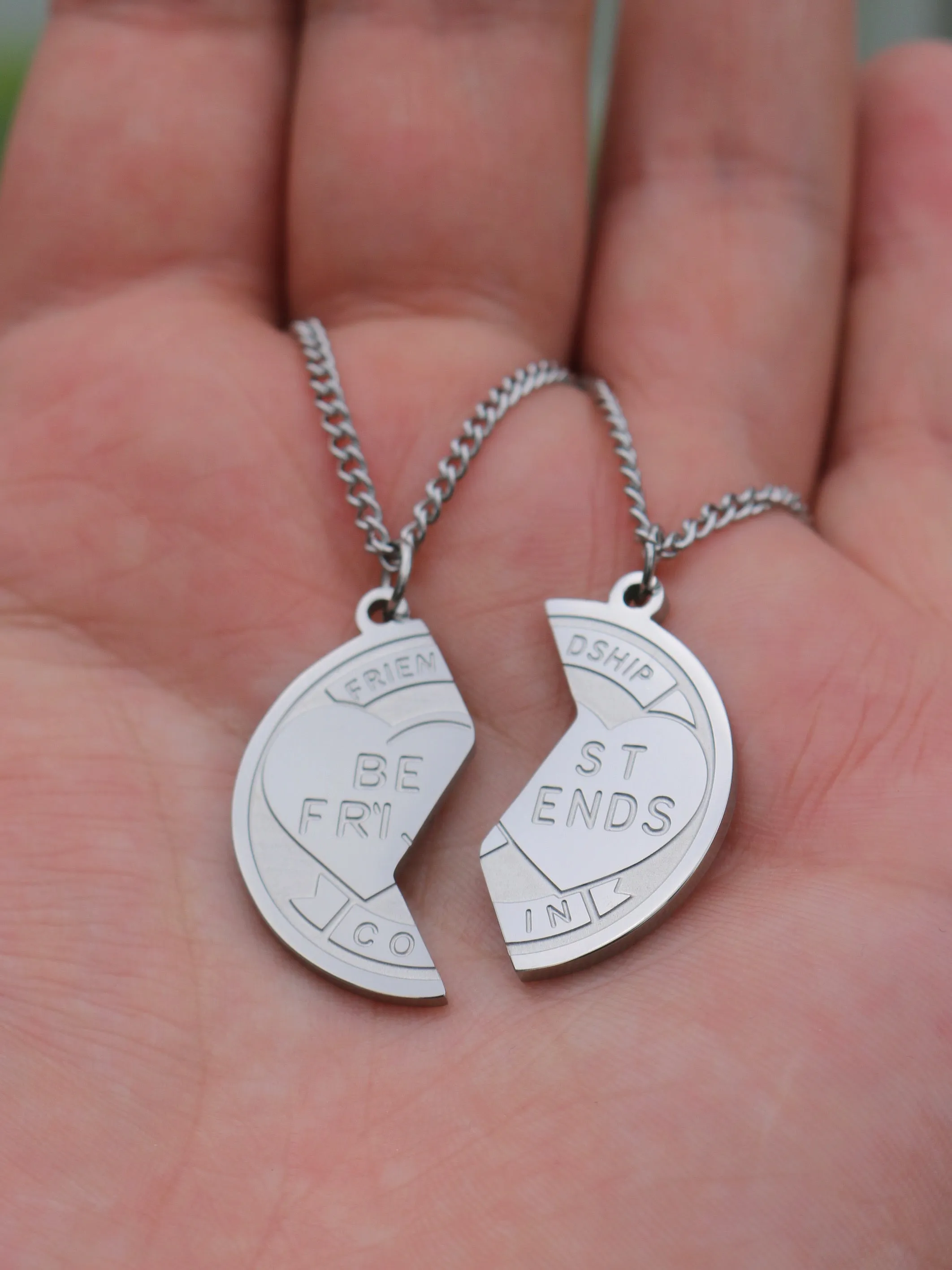 Best Friends Coin Necklace Set