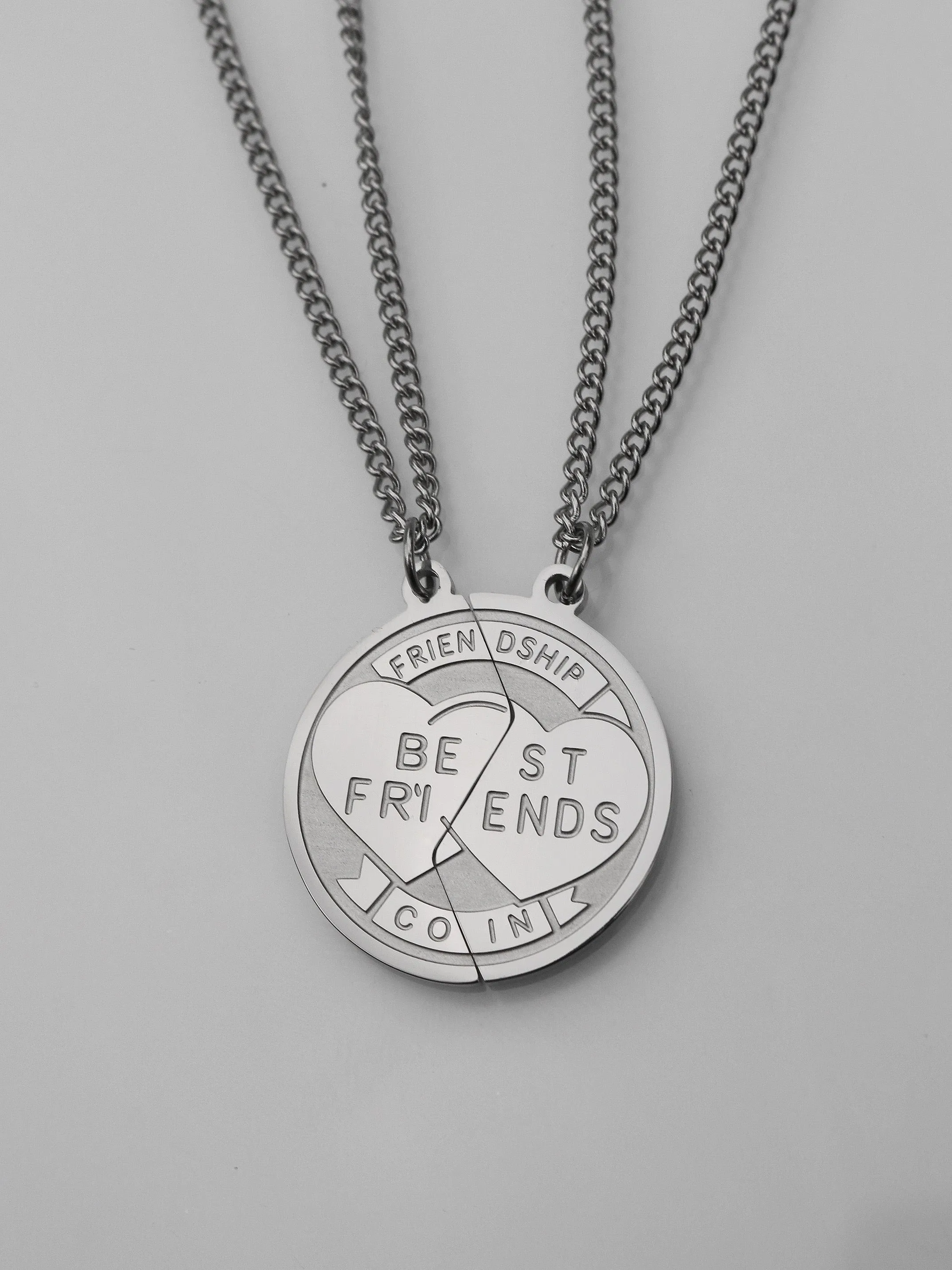 Best Friends Coin Necklace Set