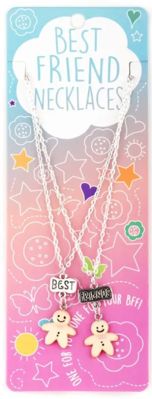 Best Friends Necklaces Gingerbread Men