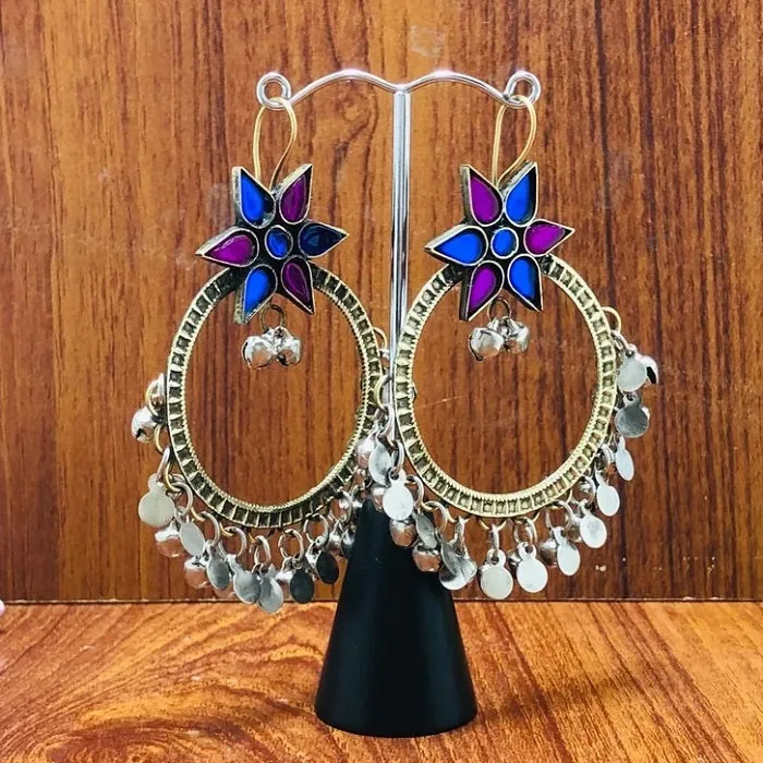 Big Round Hoop Earrings With Bells