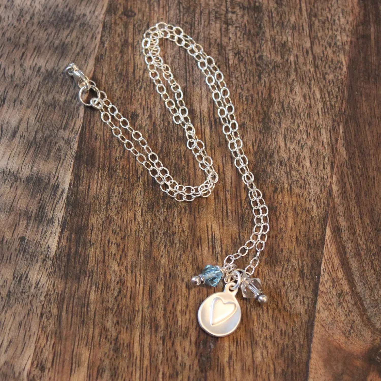 Birthstone Heart Necklace