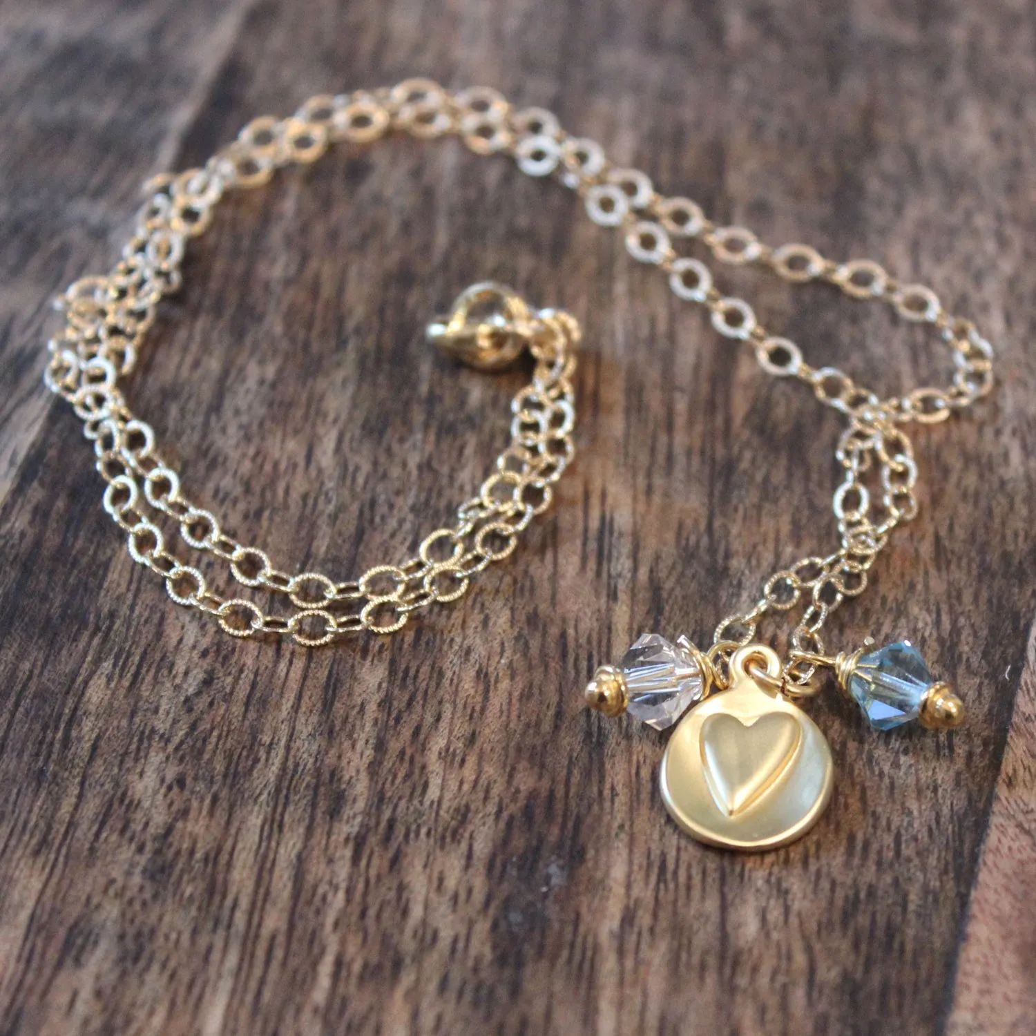 Birthstone Heart Necklace