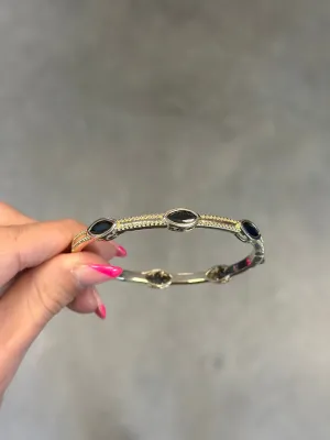 Black Diamonds Bangle Cuff