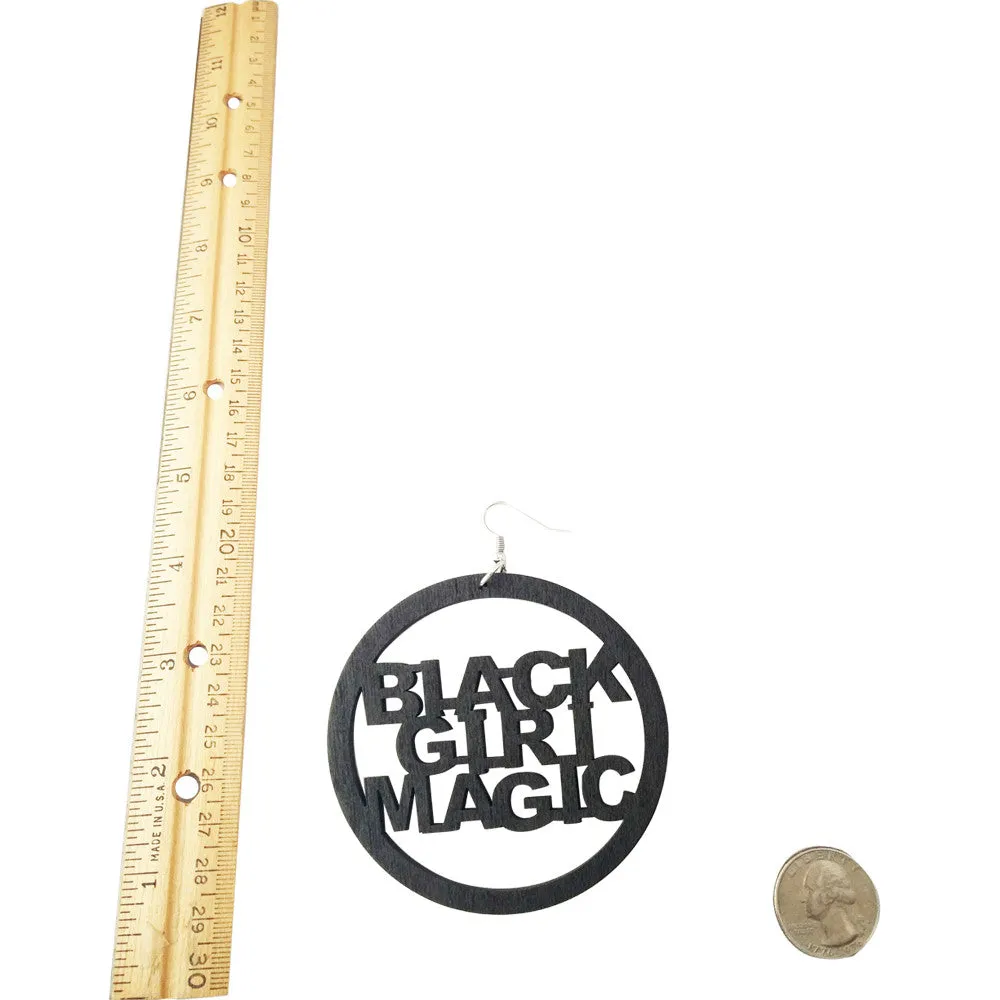 Black Girl Magic Earrings | natural hair earrings | Afrocentric earrings