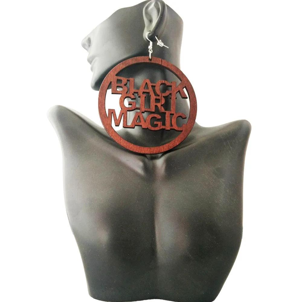 Black Girl Magic Earrings | natural hair earrings | Afrocentric earrings