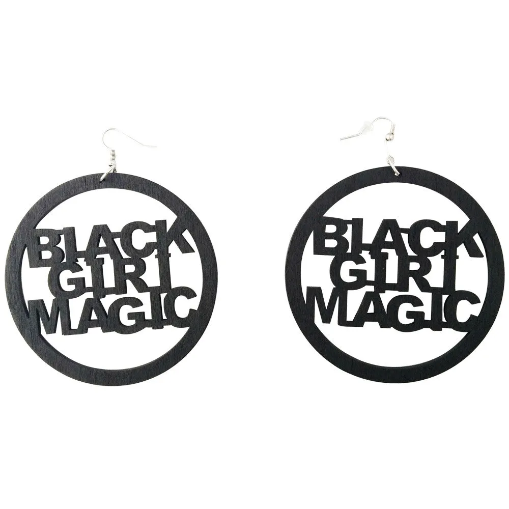 Black Girl Magic Earrings | natural hair earrings | Afrocentric earrings
