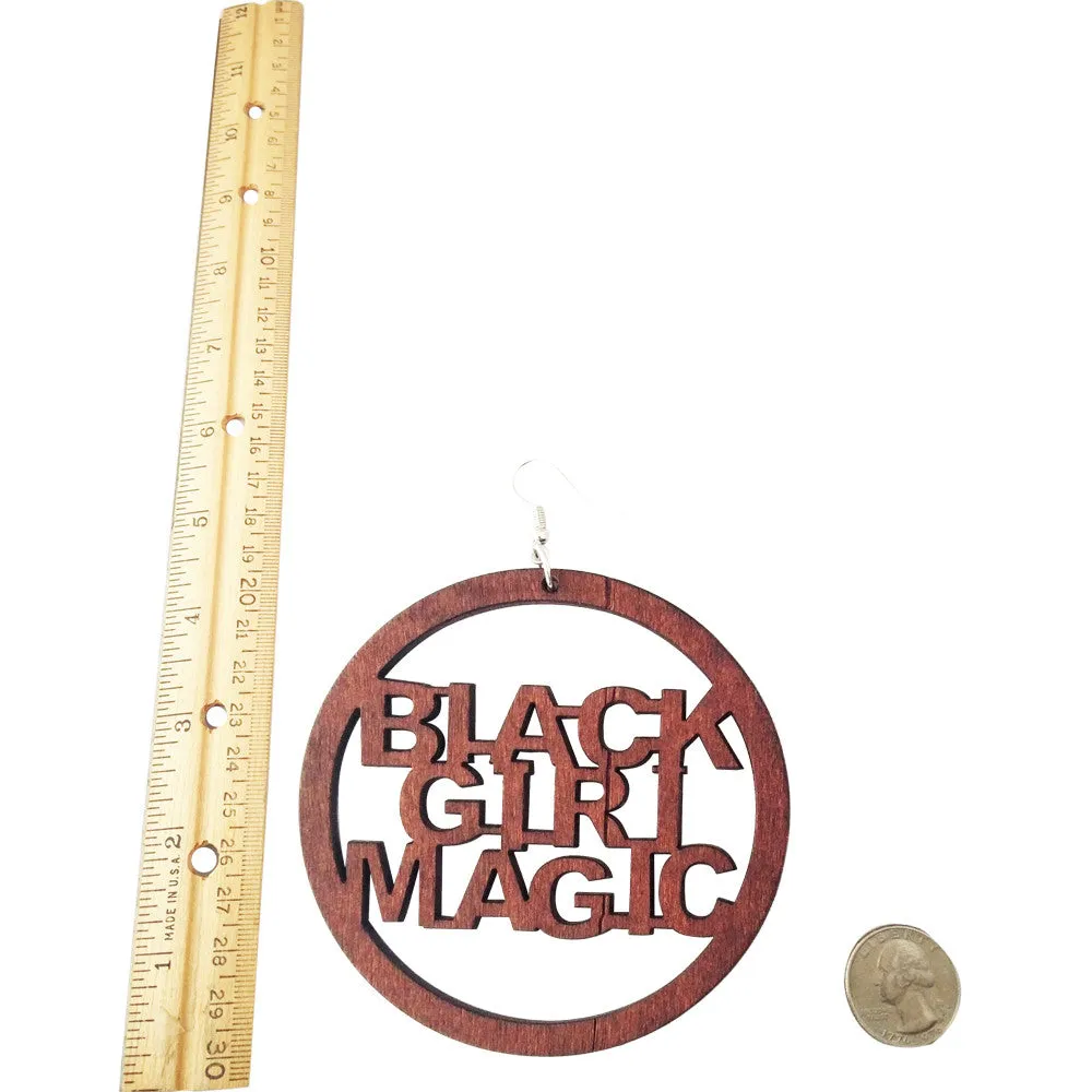 Black Girl Magic Earrings | natural hair earrings | Afrocentric earrings