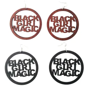 Black Girl Magic Earrings | natural hair earrings | Afrocentric earrings