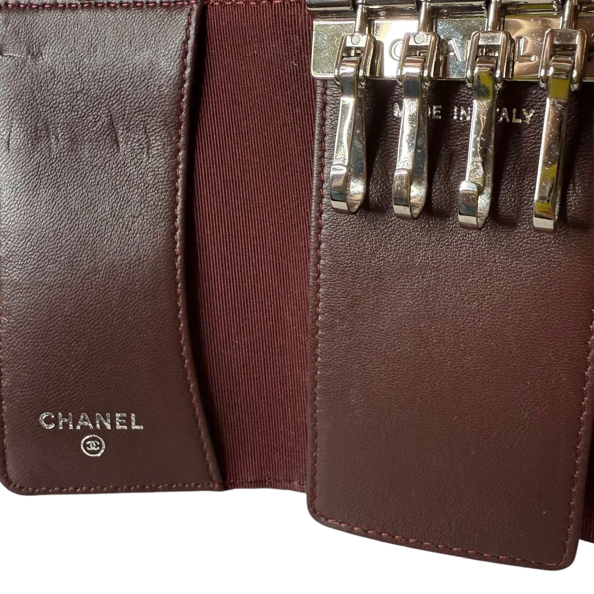 Black Lambskin Key Case