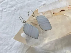 Blue Lace Agate Akoni Earrings - Freeform