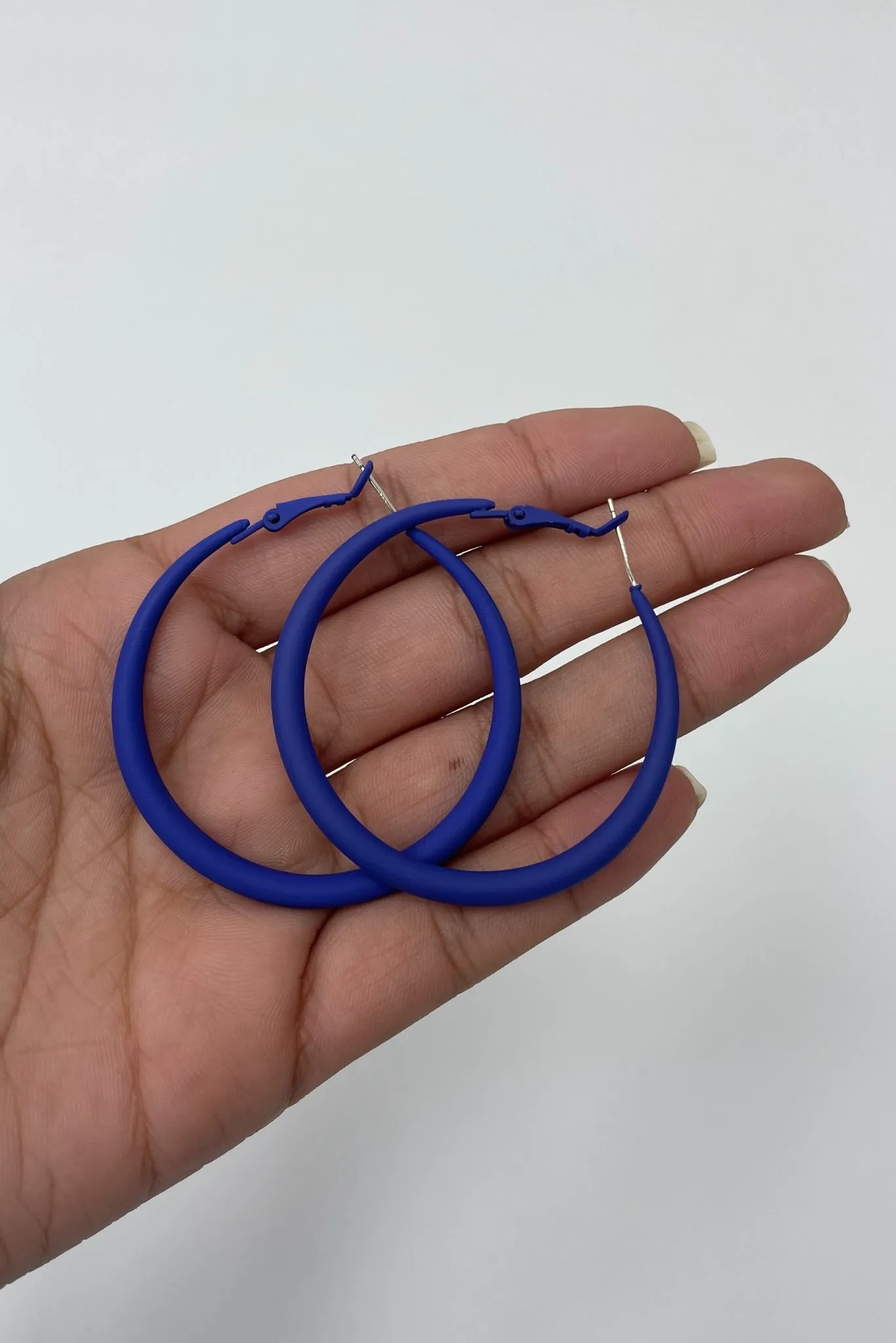 Bluebell Hues Hoop Earrings
