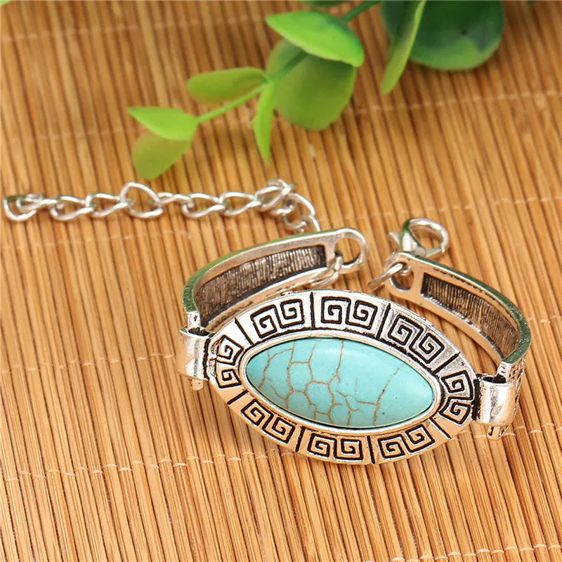 Boho Bohemian Gypsy  Cheap Fashion Jewelry Tibetan Sliver Color  Charm Bangle  bracelet  for men womem