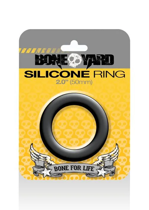 Boneyard Silicone Ring 50mm Black